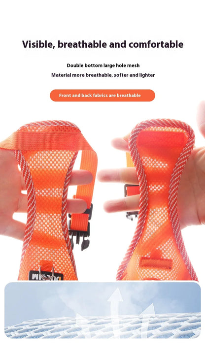 Breathable Reflective Dog Harness for Small Medium Dogs Cats Patterned Comfortable Adjustable Pet Vest with Leash