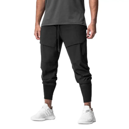 2025 New Men's Cargo Pants Summer Thin Loose Quick-Drying Elastic Leggings Running Training Sweatpants Casual Trend Trousers