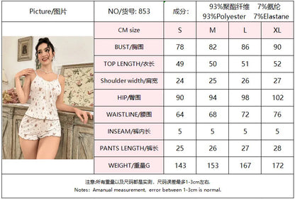Y2K Cute Teddy Bear Ribbed Pajama Set Womens Cami Top and Shorts Two Piece Loungewear Lace Trim Lettuce Hem Sleepwear Bow New