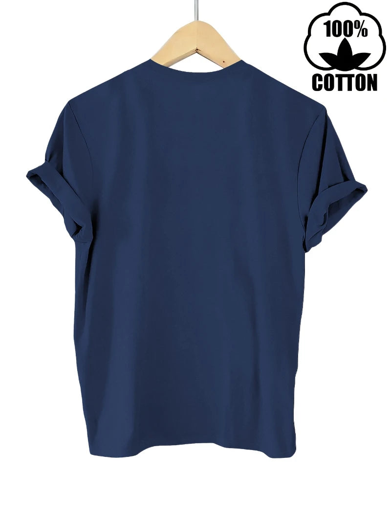 Plus Size Cotton T-Shirt - Ladies Casual Loose Fit Tees | Multicolor Set
