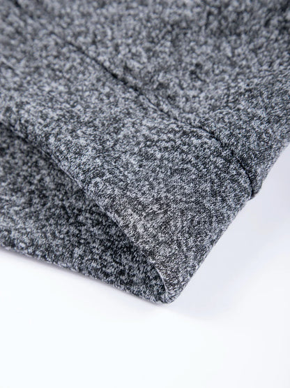Men's Warm Crew Neck Sweatshirt Fleece Lined Thermal Pullover Autumn Winter Fashion Casual Sweater Loose Knit Long Sleeve Hoodie
