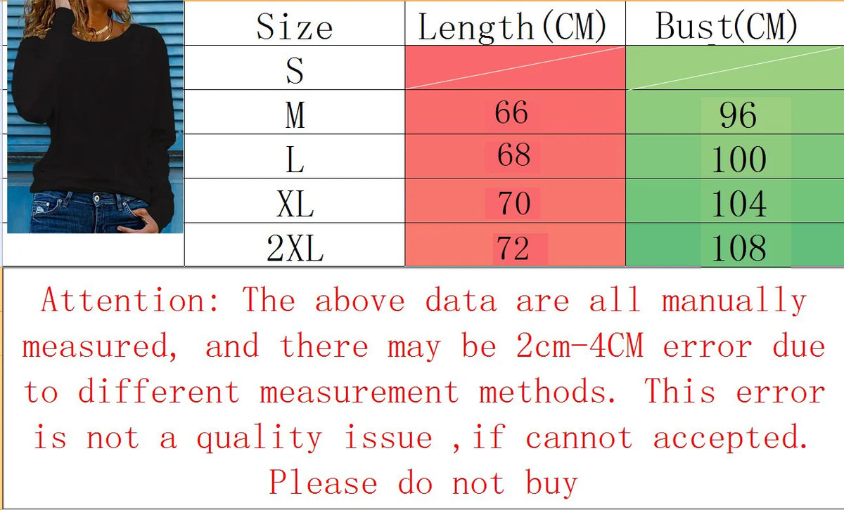 Women's Spring and Autumn 100% Cotton Fashion Casual Loose You Are Enough Printed Round Neck Long Sleeve T-shirt Top