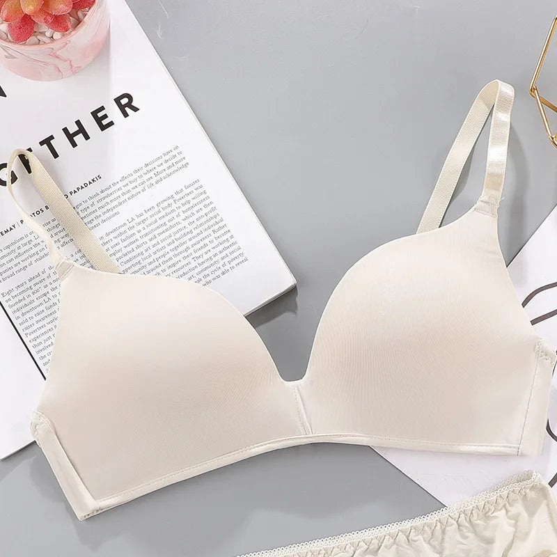 Seamless Push Up Bra - Wire Free, Breathable Women's Bra With Adjustable Straps