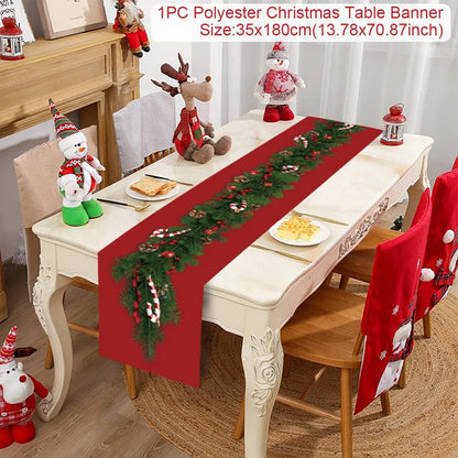 Christmas Table Runner - Holiday Decor for Home 2024  New Year Gift 2025