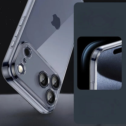 Ultra Thin Clear Phone Case For iPhone 17 16 Pro Max 17Pro Soft Silicone Transparent Cases For iPhone 15 14 13 17 Pro Max Cover