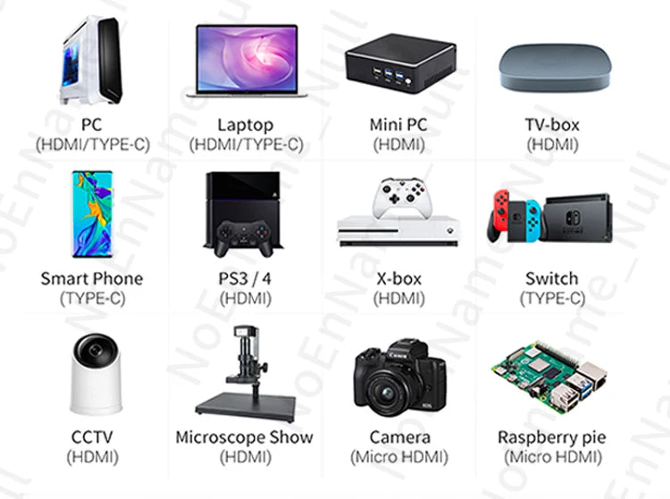 Portable Gaming Monitor 11.6 Inch TFT LCD Display - HDMI Compatible Dual Output Screen