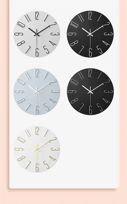 Battery-Powered 12-Inch Analog Wall Clock - Small Clock for Home Office Kitchen and Classroom