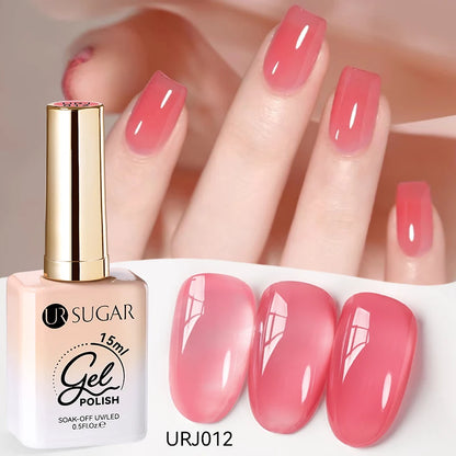 Jelly Gel Polish - Eco Friendly Semi Permanent UV LED Nail Polish for Salon Use