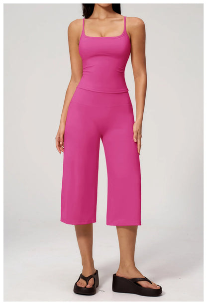 Summer Yoga Set 2 Pieces Women Tracksuit Workout Clothes Sports Outfits High Waist Shorts Fitness Sports Suit Female Gym Clothes