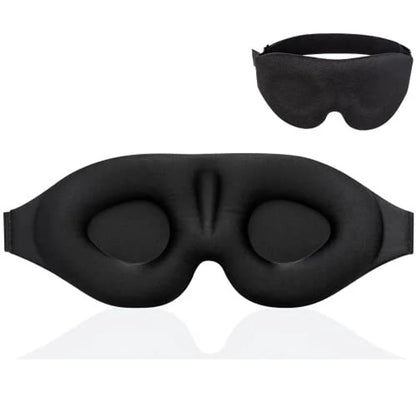 3D Eye Mask for Sleeping Contoured Cup Blindfold Concave Molded Night Sleep Mask Block Out Light with Women Men  Cute Sleep Mask
