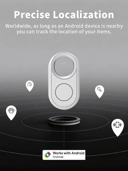 Google Find My Smart Tag Bluetooth Tracker Anti Lost Item Finder Locator for Android Keys Wallet Luggage Pet Replaceable Battery