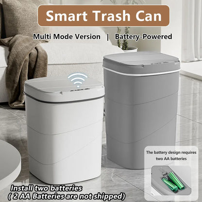 Touchless Automatic Trash Can - Smart Sensor Battery-Powered for Kitchen  Office