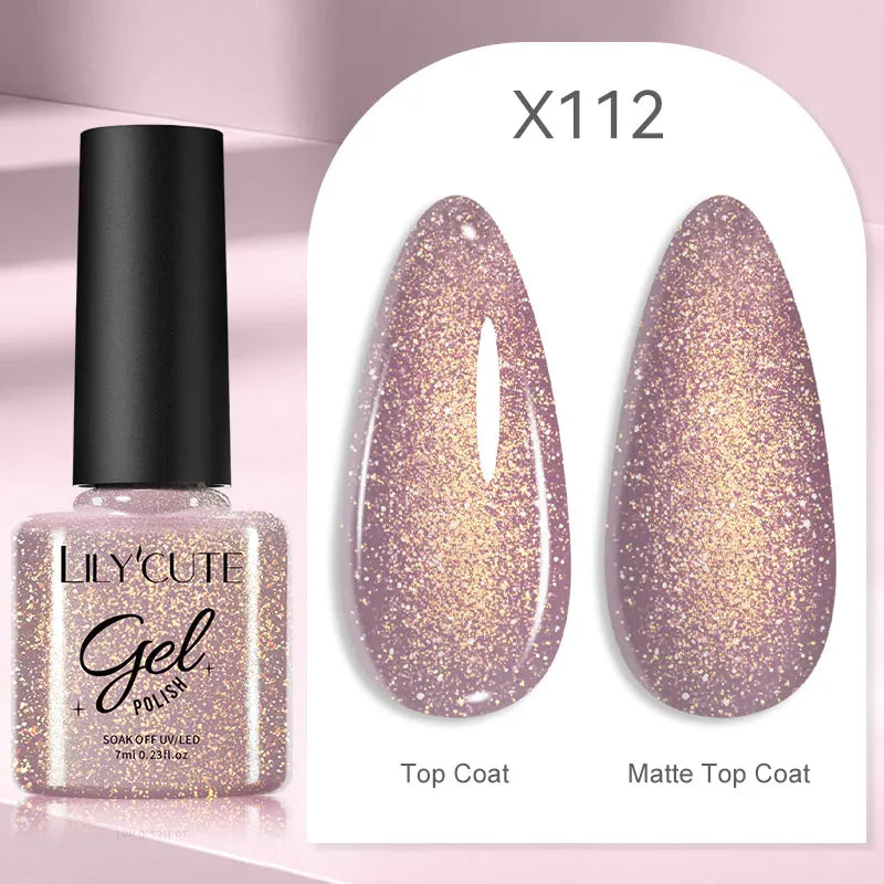 Gel Nail Polish - LILYCUTE UV Gel Varnish 7ML | Soak Off, Long Lasting Colors