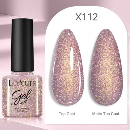 Gel Nail Polish - LILYCUTE UV Gel Varnish 7ML | Soak Off, Long Lasting Colors