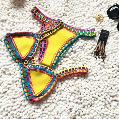 Neoprene Bikini Set - Sexy Two Piece Womens Swimsuit for Summer Beach Wear - ZOOMNSTORE