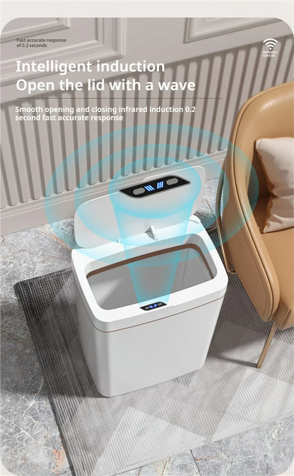 Automatic Trash Can with Lid - Odor-Reducing Kitchen Bin 2025 NEW