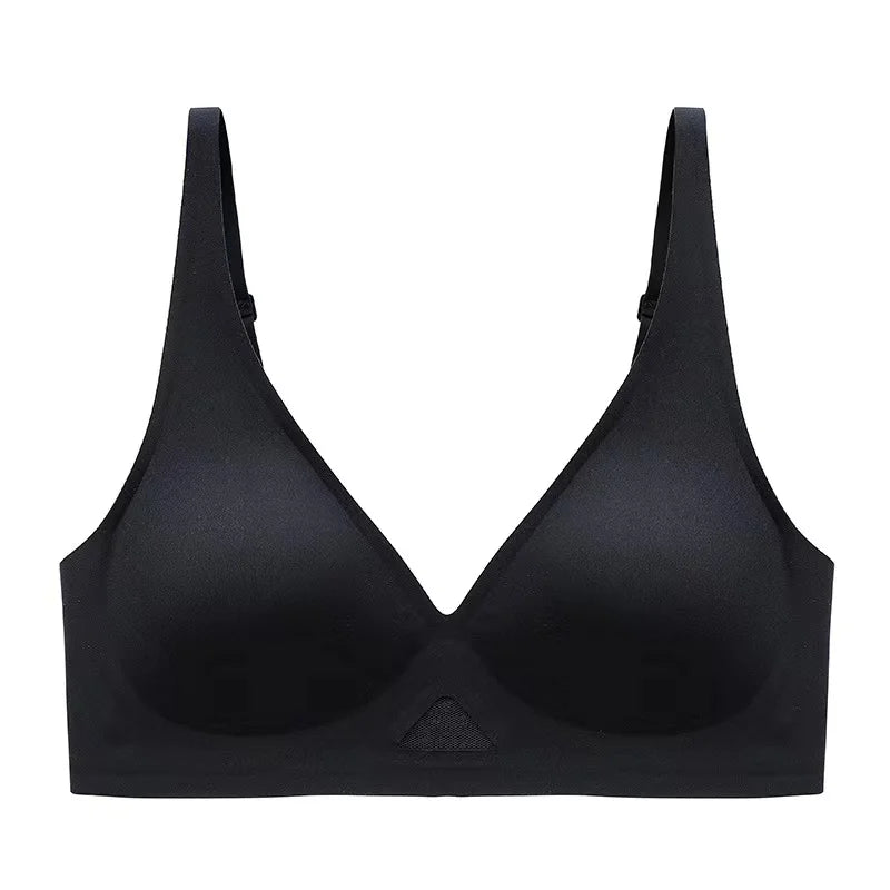 Push Up Bra Seamless Bras Wire Free Padded For Women U Shape Back V Neck
