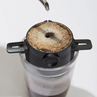 Portable Stainless Steel Coffee Maker - Reusable Drip Filter for Coffee and Tea - ZOOMNSTORE