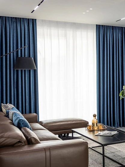 Solid Color Curtains | Blackout Curtains With Heat Insulation & Sun Protection