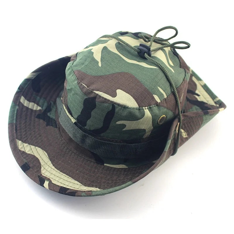 Camo Boonie Hat – Tactical Bucket Hat for Fishing, Hiking & Hunting