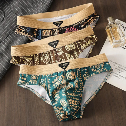 New Men's Triangle Underpants Fine Cotton Sexy Comfortable Underpants Teenage Underpants Boys Triangle Underpants Head Shorts