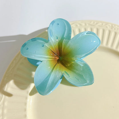 2025 New Vacation Egg Flower Hair Clips Hawaii Beach Claws Bohemian Hairpin for Girls Women Hair Claws