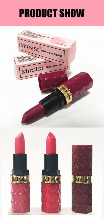 Velvet Matte Lipstick Non Transfer Waterproof Highly Pigmented Longwear Nude Peach Brown Cherry Tones Smooth Lip Makeup