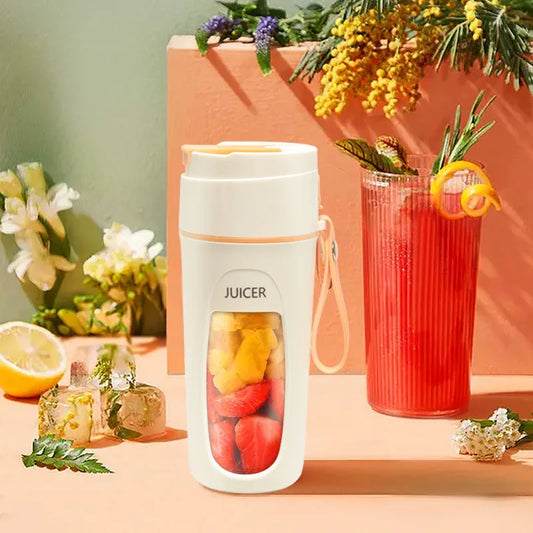 Portable Electric Juicer - Mini Blender for Smoothies and Juice Extraction 8 Blades 3000mAh