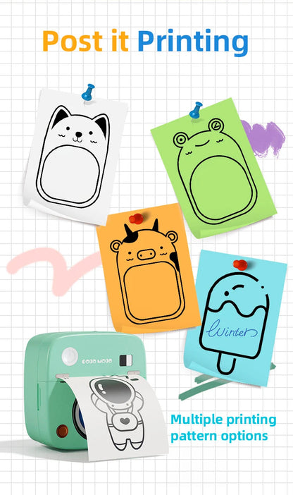 New Photo Sticker Printer  C1Kitchen Label Printer 1200mAh Battery Type-C Smart Bluetooth Mini Printers for iOS Android Phone