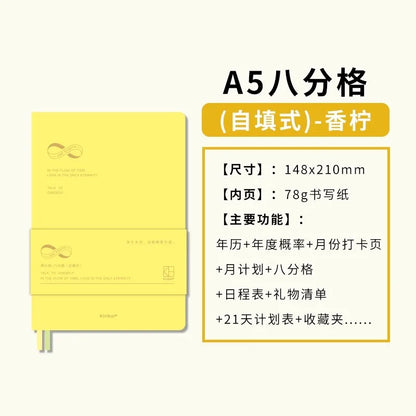 Weekly Planner Notebook - Undated Agenda & Daily Monthly Schedule Book