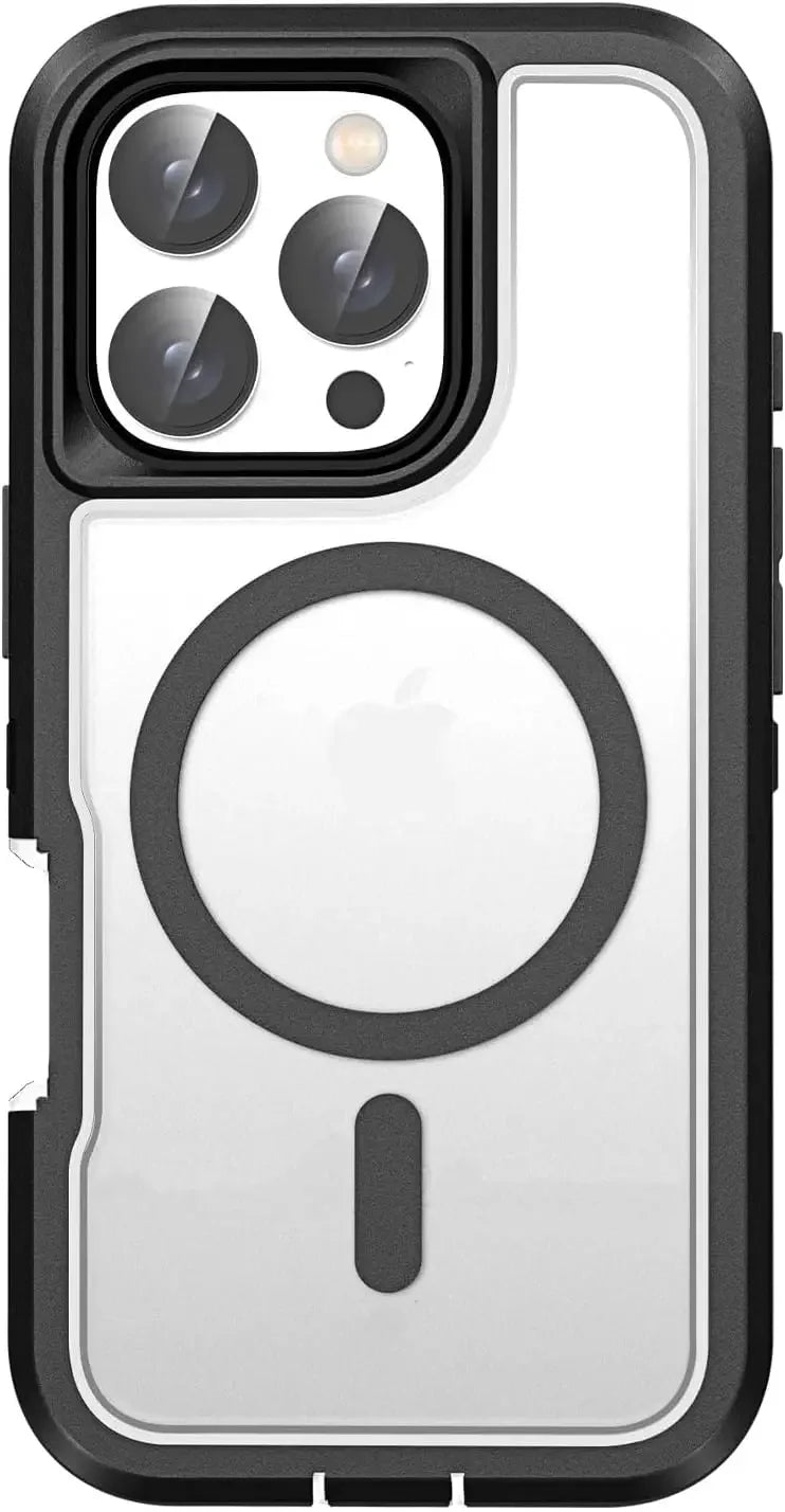 Luxury Ott Magnetic Armor Cases for IPhone 17 16 15 14 Plus 13 12 11 Pro Max Box Shockproof Charging Heavy Duty Protect Cover