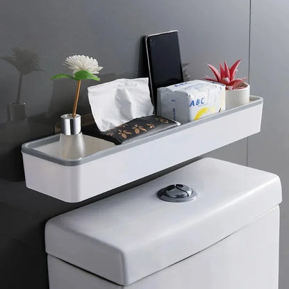 Wall-Mounted Toilet Storage Cabinet - Multifunctional Bathroom Organizer Shelf