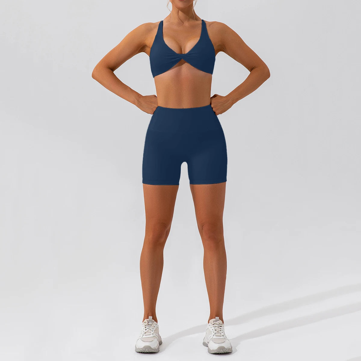 Women Yoga Suit - Quick Dry Gym Tracksuit With Long Sleeve Top & High Waist Leggings