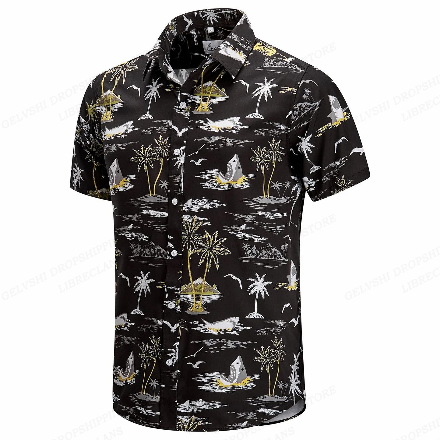 Floral Hawaiian Shirt Tropic Leaf 3d Printed Shirts Men Women Fashion Oversized Blouse Men's Vocation Lapel Beach Camisas