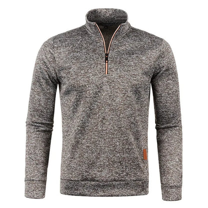 Animal Game Men's Half Zipper Sweatshirts Long Sleeve Solid Pullover Turtleneck Streetwear Warm Jacket Sport Coats Outerwear