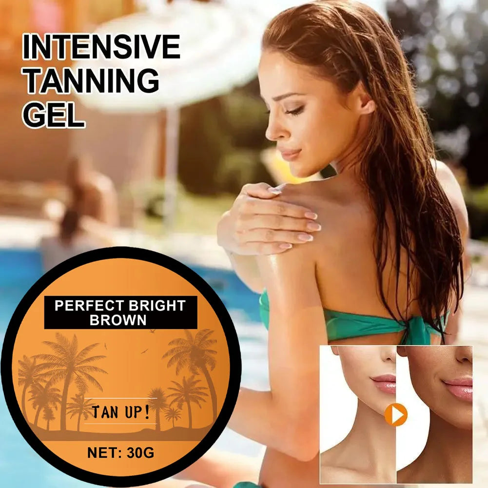 Tanning Cream Face Body Long Lasting Bronzer Skin Tanner Suntan Protect Radiation Nourishing Natural Self-Tanning Lotion