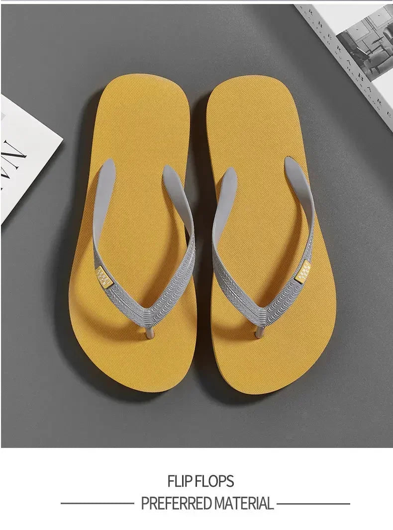 Men's Minimalist Flip Flops  Summer Fashion Outdoor Anti Slip Wear-resistant Sports Sandals with Soft Beach Casual Shoes