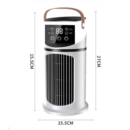 Water Cooling Fan Air Conditioner Adjustable Speeds Timer Personal Fan Air Cooler With Humidifier for Bedroom Living Room Office