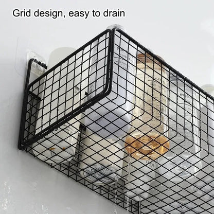 Multifunctional Bathroom Organiser - Wall Mount Toiletries Storage Rack