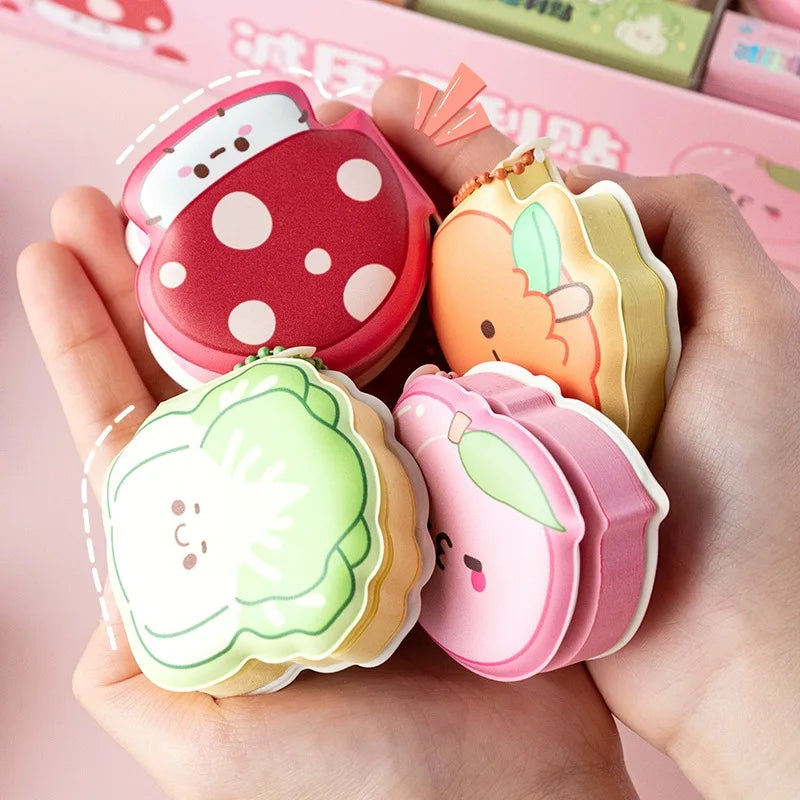 Cartoon Sticky Notes - Soft Silicone Memo Pad Planner Sticker