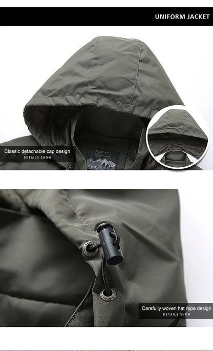 Waterproof Windbreaker Jackets Men Naturehike Casual Hiking Tactical Jacket Women Multi-pocket Hooded Fishing Windproof Coat