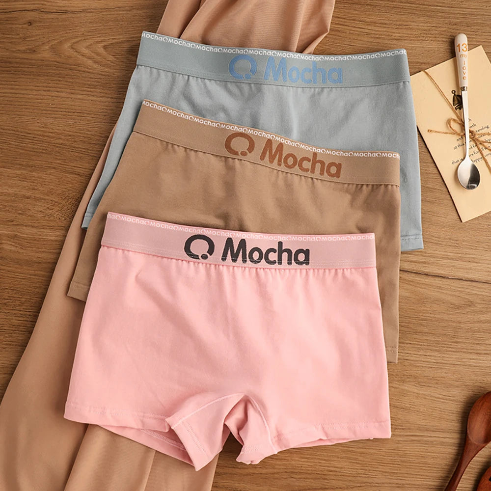 3PCS/Pack 100% Cotton Comfortable Soft Antibacterial Women's Panties Female Safety Underwear Hygroscopic Breathable Lingerie