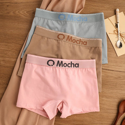 3PCS/Pack 100% Cotton Comfortable Soft Antibacterial Women's Panties Female Safety Underwear Hygroscopic Breathable Lingerie