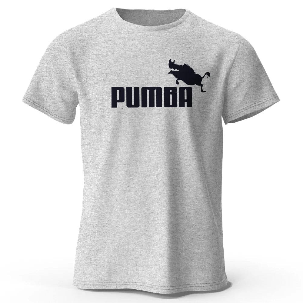 Men's Graphic T-Shirt - Pumba Print Cotton Tee | Breathable Short Sleeve Summer Top