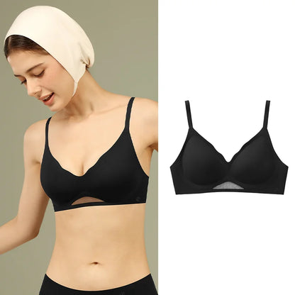 SUJIIN Sexy Push Up Black Bras for Women Comfortable Seamless Wireless Bra Female Summer Smoothing Soft Support Bralette Lady
