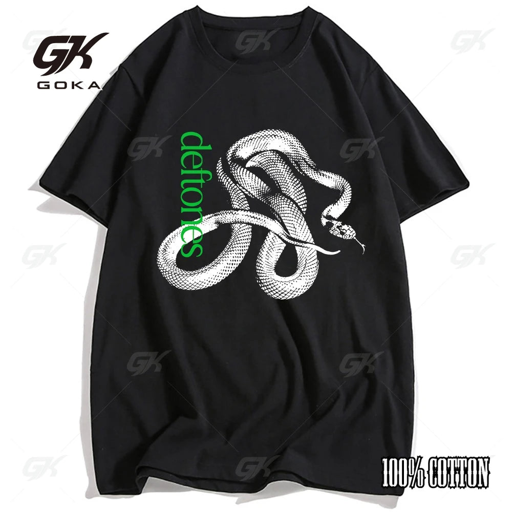 Deftones Cotton Singer Band T Shirt Men Women Hip Hop Rock Tee Fashion Short Sleeve T Shirt Summer Clothes T-shirts Tops