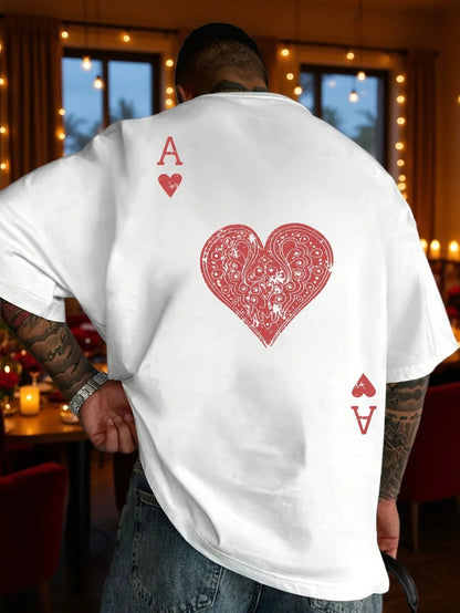 Mens Summer T-shirt Made of 100% Pure Cotton, with A Street Style Suitable for Outdoor Sports and Casual Wear Fashionable Trend