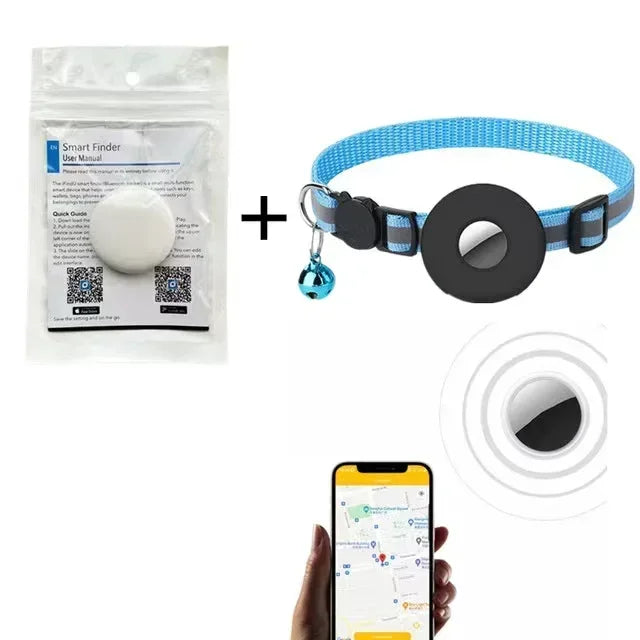 Pet GPS Tracker - Bluetooth Dog Locator With Long Battery Life & Real Time Location