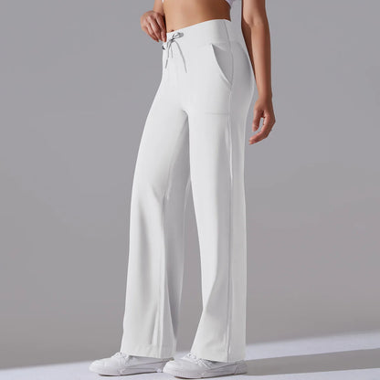 Yoga Straight Leg Sweatpant Straight Leg Women's Loose Tracksuit Pants Wide Leg Outdoor Gym Runing Casual Tracksuit Pants