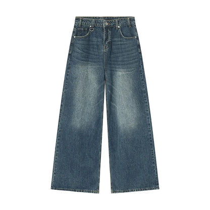 Mens Loose Wide Leg Denim Jeans - Casual Summer Trousers - ZOOMNSTORE